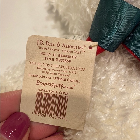 Boyds Vintage Bears J.B. Bean & Associates Collection Holly B Bearsley Retired - Picture 12 of 14